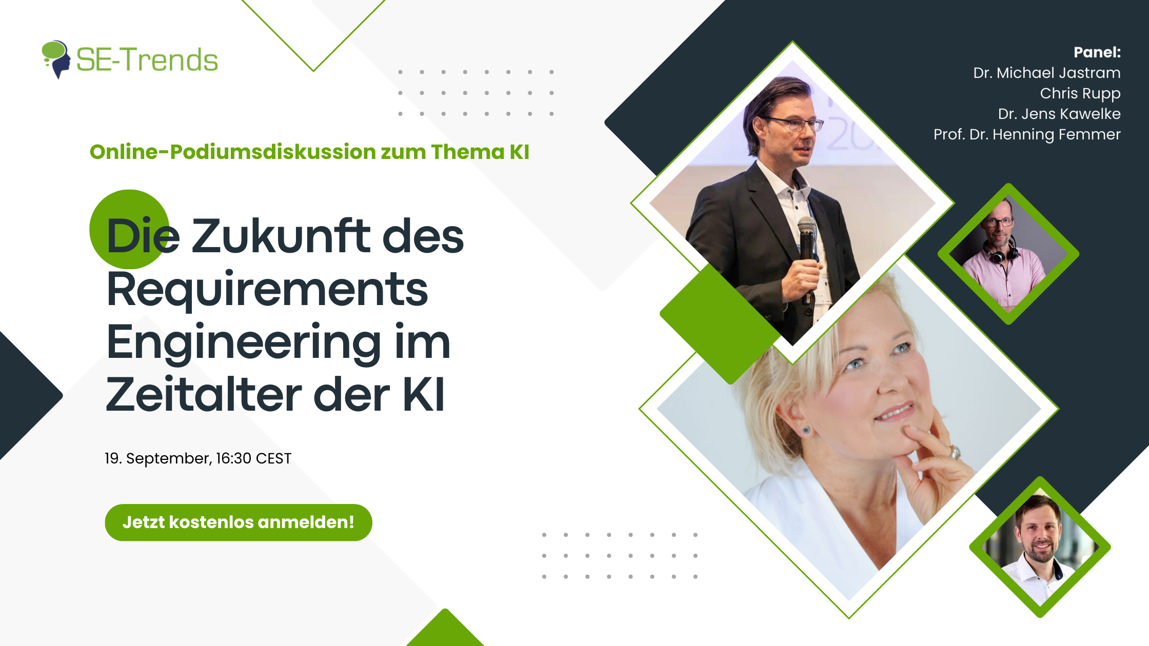 Free Online Event: Panel Discussion on the Future of Requirements Engineering in the Age of AI