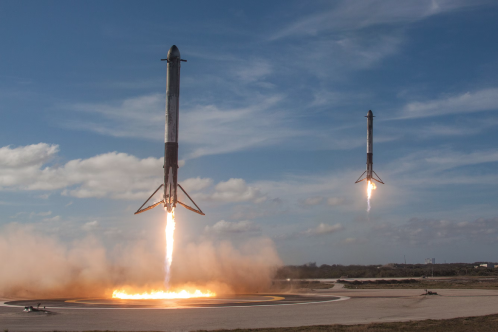 SpaceX landing rockets